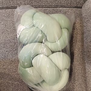 Room Essentials Soft Green Knotted Pillow